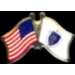 MASSACHUSETTS PIN STATE FLAG USA FRIENDSHIP FLAGS PIN
